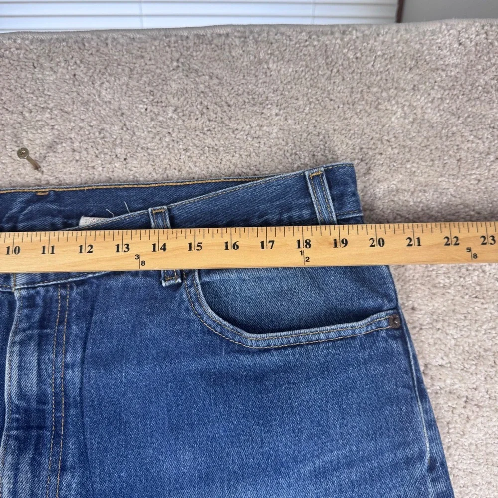 Levis 505 Regular Straight Leg Jeans Mens 40x32‎ Medium Wash Blue Denim 505-0216